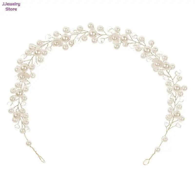 Bride Headbands Rhinestone Pearl Hair Jewelry Wedding Accessories