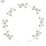 Bride Headbands Rhinestone Pearl Hair Jewelry Wedding Accessories