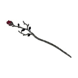 Chinese Style Rose Flower Hair Stick Pendant Jewelry for Women
