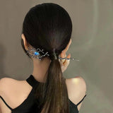 Dark Spider Moonstone Hairpin for Women Creative Temperament Girls Tiara Wedding
