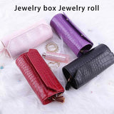 Multicolored Earring Roll Storage Box Jewelry Supplies