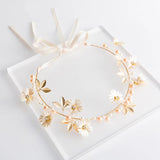 Daisy Crystal Headband Bridal Wedding Hair Ornaments Pearl Hairpiece