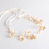 Daisy Crystal Headband Bridal Wedding Hair Ornaments Pearl Hairpiece