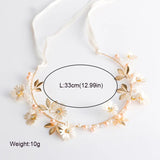 Daisy Crystal Headband Bridal Wedding Hair Ornaments Pearl Hairpiece