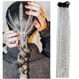 European American Wig Extension Silver Plated Headdress Chain