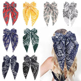 8-Inch Adult Big Bow Hairpin Solid Satin Girl's Hair Accessories