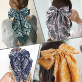 8-Inch Adult Big Bow Hairpin Solid Satin Girl's Hair Accessories