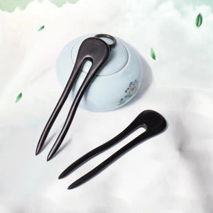 Wood U Shaped Hair Sticks Forks Wooden Hairpins Clips Women Girls Hair Bun Maker