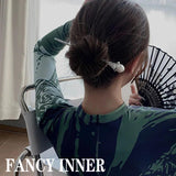 Punk Silver Hair Stick with Pearl Hairpin