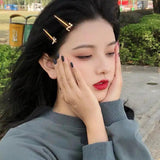 Minimalist Letter Hairpin Wild Metal One-word Clip Female Headgear