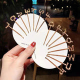 Minimalist Letter Hairpin Wild Metal One-word Clip Female Headgear