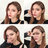 Minimalist Letter Hairpin Wild Metal One-word Clip Female Headgear
