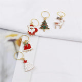 3pcs Christmas Hair Rings for Braids Deer Santa Hair Accessories