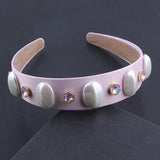Rhinestone Pearl Shell Headband for Women