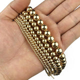 Rose Color Hematite Beads Silver Plated 2~10mm