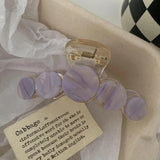 Geometrical Marbling Acetic Acid Shark Clip Hair Accessories