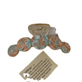 Geometrical Marbling Acetic Acid Shark Clip Hair Accessories