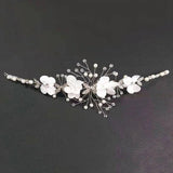 Western Wedding Bride Headdress Floral Rhinestone Hair Accessories