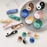 Spring Retro Yin Yang Tai Chi Hair Claw Hairpin for Women