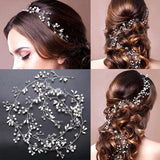 Hand Woven Bridal Pearl Crystal Hair Band Wedding Accessories