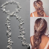 Hand Woven Bridal Pearl Crystal Hair Band Wedding Accessories