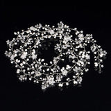 Hand Woven Bridal Pearl Crystal Hair Band Wedding Accessories