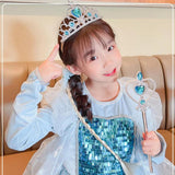 5Pcs Girls Princess Crown Tiara Set Kids Hair Ornament Dress Party Headband