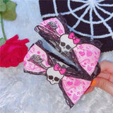 Lace Skull Bowknot Hair Band Punk Harajuku Hair Accessories