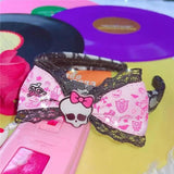 Lace Skull Bowknot Hair Band Punk Harajuku Hair Accessories