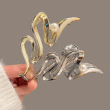 Large metal shark clip hairpin for women