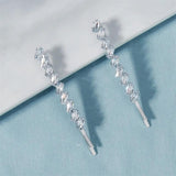 2Pcs CZ Hair Clips Crystal Hairpin Bridal Barrettes Wedding Accessories