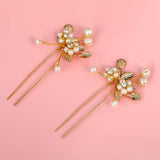 Bride Hair Sticks Rhinestone Pearl Headwear for Women