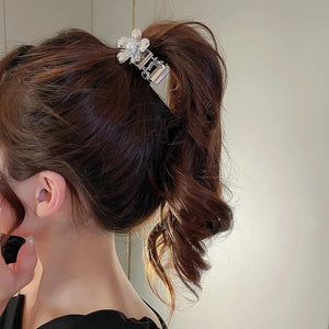 Rhinestone Hair Claw Girl Ponytail Clip Hairpin Advanced Sense Hair accessories