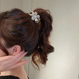 Rhinestone Hair Claw Girl Ponytail Clip Hairpin Advanced Sense Hair accessories