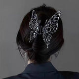 Light Hairpin Metal Butterfly Grab Clip Curly Hair Headdress Party Female