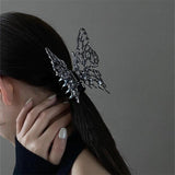 Light Hairpin Metal Butterfly Grab Clip Curly Hair Headdress Party Female