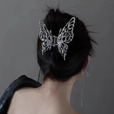 Light Hairpin Metal Butterfly Grab Clip Curly Hair Headdress Party Female