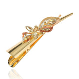 Vintage Flower Hair Clip Enamel Hairpin Banquet Hair Claw