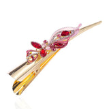 Vintage Flower Hair Clip Enamel Hairpin Banquet Hair Claw