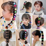20Pcs/Set Baby Colorful Bow Headband Girl Elastic Hair Accessories