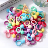 20Pcs/Set Baby Colorful Bow Headband Girl Elastic Hair Accessories