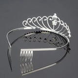 Copper Crystal Rhinestone Bride Crown for Girls
