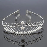 Copper Crystal Rhinestone Bride Crown for Girls