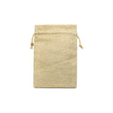 50Pcs Sackcloth Drawstring Earrings Bags Burlap Packaging Wedding Storage