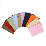 50Pcs Sackcloth Drawstring Earrings Bags Burlap Packaging Wedding Storage