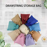 50Pcs Sackcloth Drawstring Earrings Bags Burlap Packaging Wedding Storage