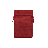 50Pcs Sackcloth Drawstring Earrings Bags Burlap Packaging Wedding Storage