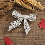 Crystal Barrette Pearls Paved Hair Clips Metal Pinch Bowknot Headdress