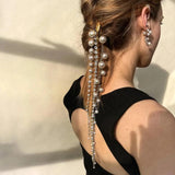 Geometric Snake Hairpin Crystal Headband Hair Clip