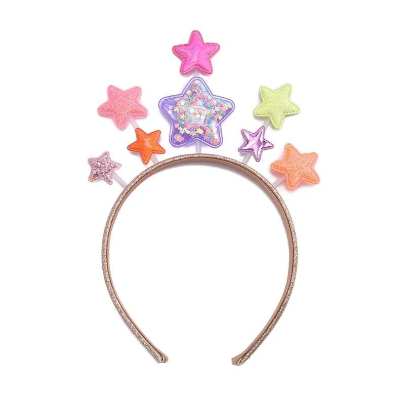 Glitter Star Headband Girl Shinning Hairband